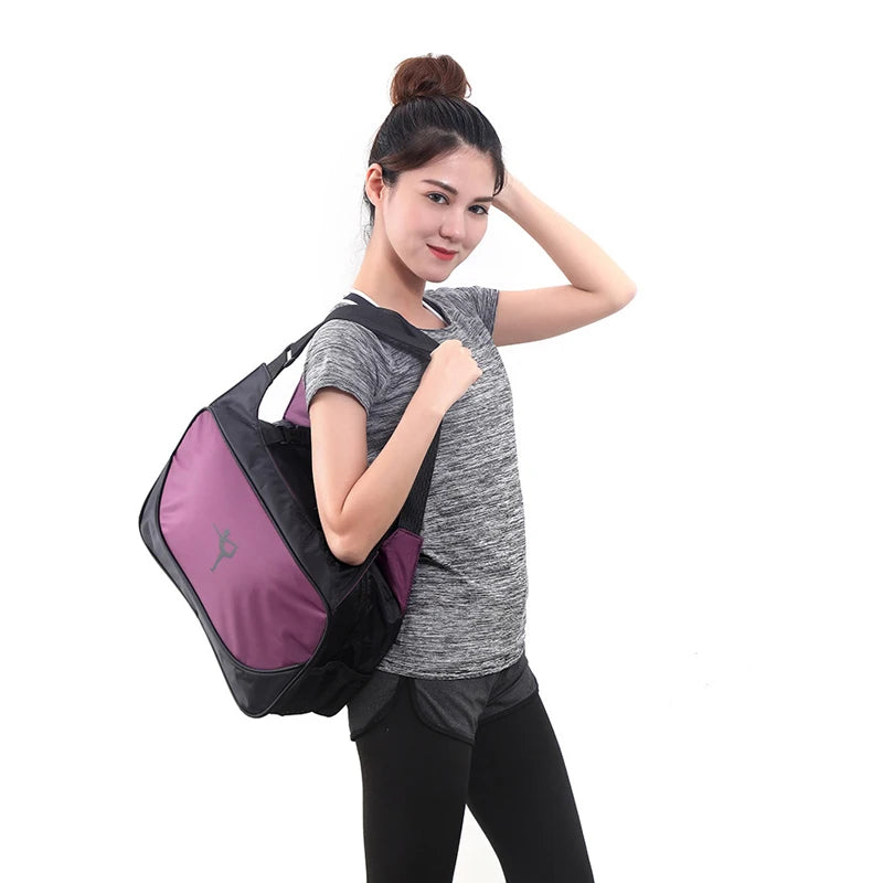 Gym Bag Yoga Mat Tote Bag WITHOUT Yoga Mat Carrier Waterproof Sports Pilates Adjustable Fitness Shoulder Sling Bags Accessories - Roller