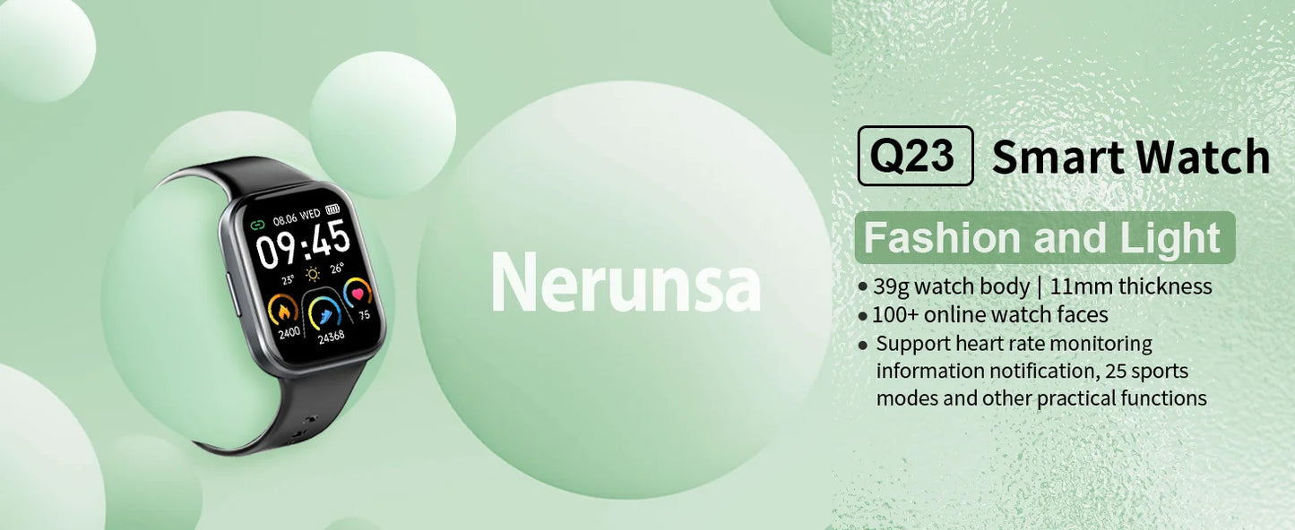 Nerunsa Smart Watch, 1.69" HD Touch Screen Fitness Watch - Roller