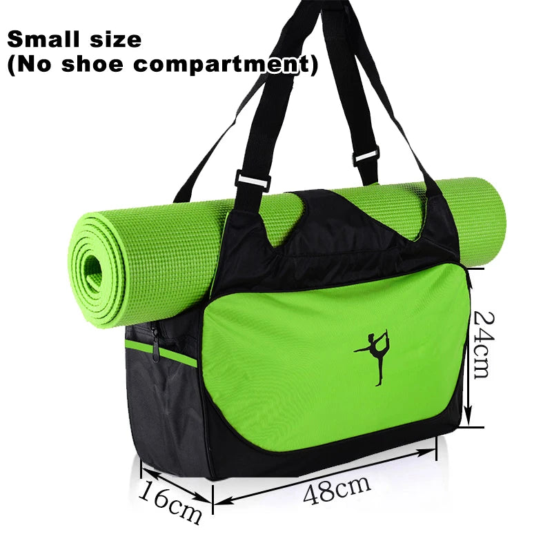 Gym Bag Yoga Mat Tote Bag WITHOUT Yoga Mat Carrier Waterproof Sports Pilates Adjustable Fitness Shoulder Sling Bags Accessories - Roller