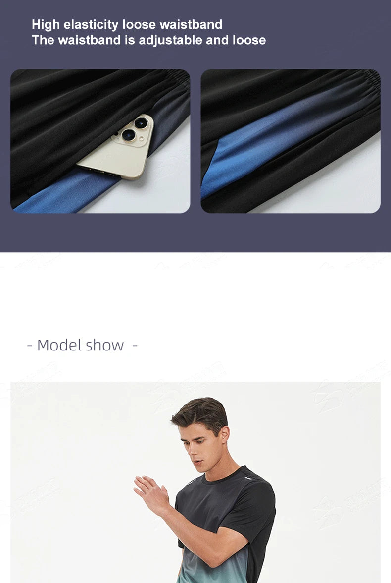 Men Women Quick Drying Running Sets Gym Fitness Suits Outdoor Short Sleeve Sports T-shirt Shorts Badminton Tennis Training Kit - Roller