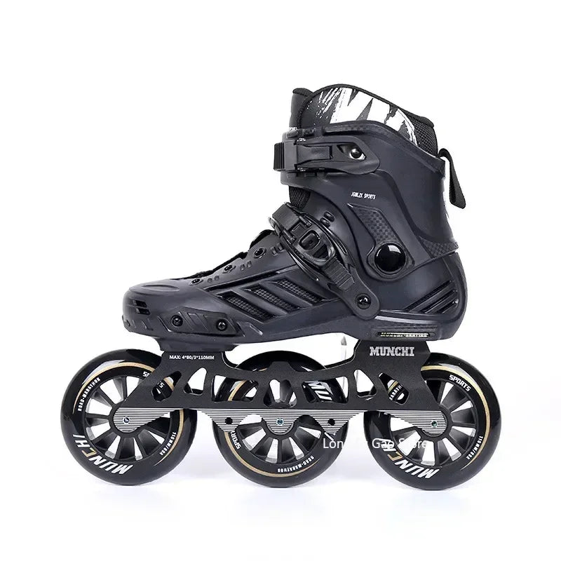 Big three wheel speed skates adult professional racing roller skates adult roller skating children skates for men and women - Roller
