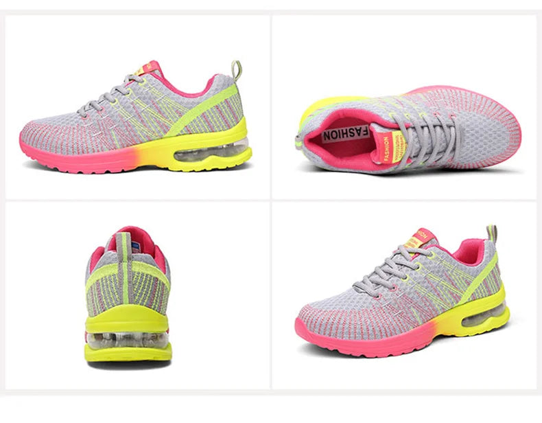 Running Shoes for Women Outdoor Breathable Fashion Womens Jogging Shoes Fitness Sneakers Colorful Cushion Sneaker Female - Roller