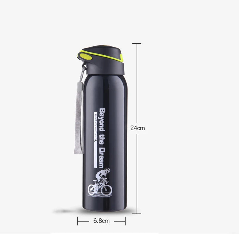 Bicycle Water Bottle Vacuum Stainless Steel Cycling Water Bottle Modern Double Walled Simple Thermo Mug Insulated Water Bottle - Roller