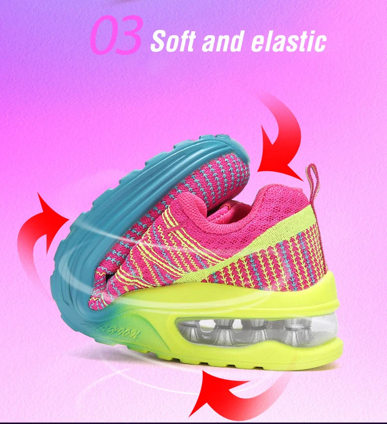 Running Shoes for Women Outdoor Breathable Fashion Womens Jogging Shoes Fitness Sneakers Colorful Cushion Sneaker Female - Roller