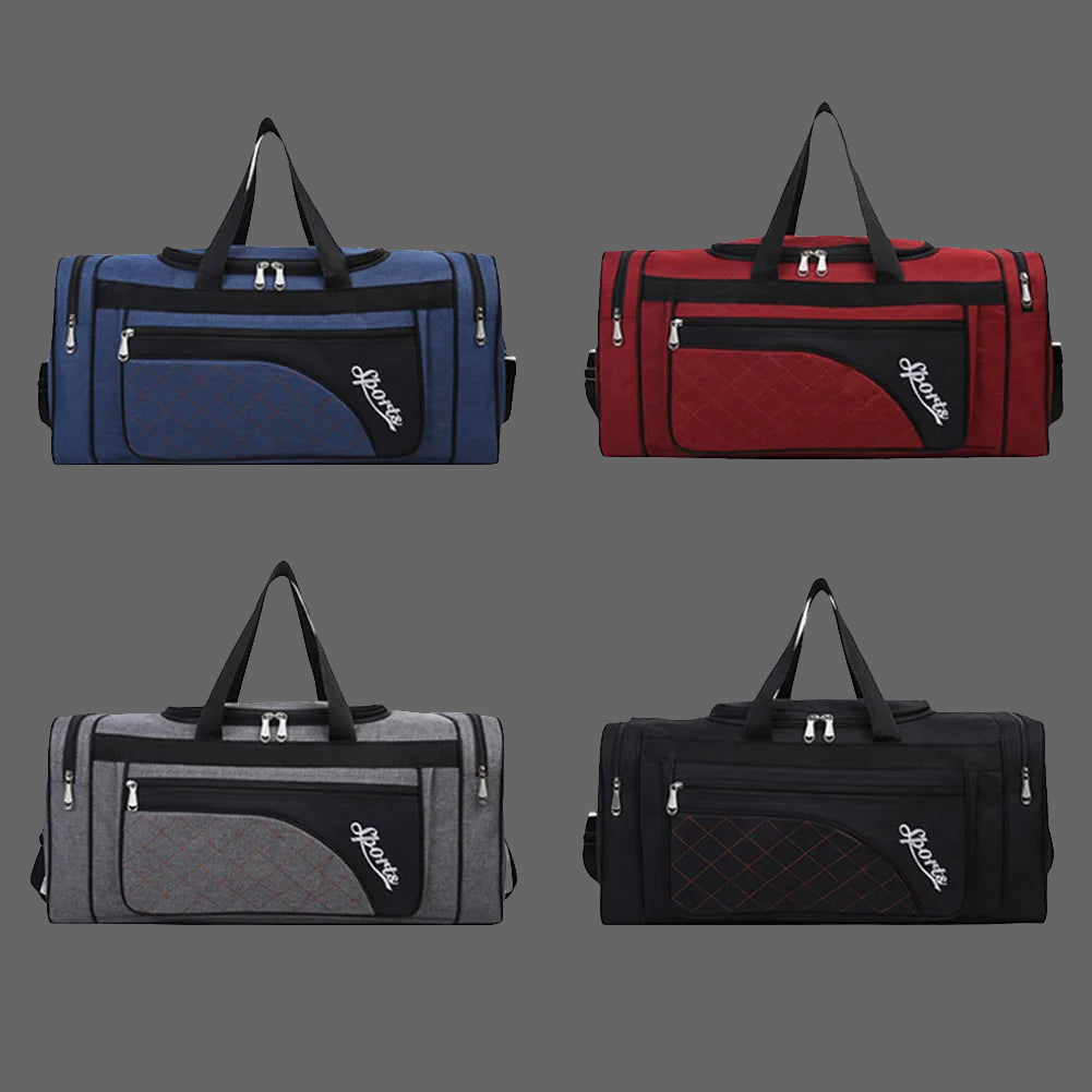 Oxford Dry Wet Separation Bags Large Capacity Portable Gym Bags Multifunctional Wear-resistant Side Zippers for Travel Swimming - Roller