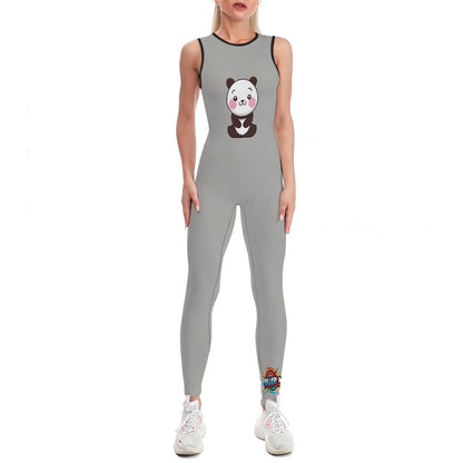 Colorful Ladies Bodysuit Yoga Pants - Roller