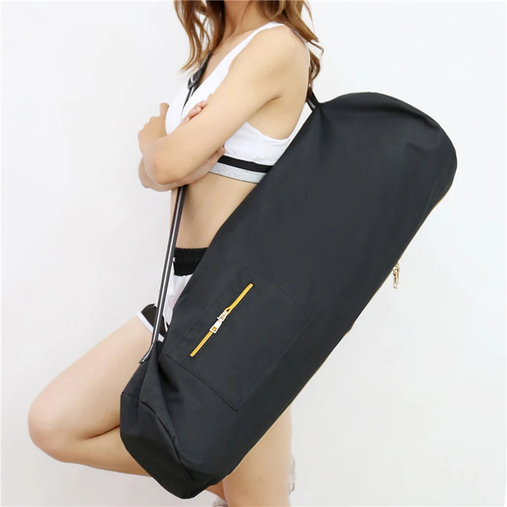 80cm Fitness Storage Bag Multifunctional Oxford Yoga Mat Storage Pocket Large Capacity Lightweight Foldable for Outdoor Camping