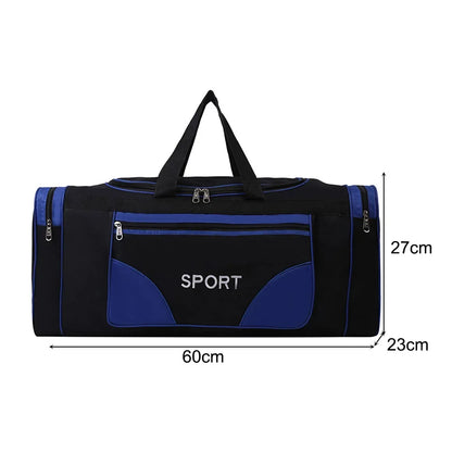 Oxford Dry Wet Separation Bags Large Capacity Portable Gym Bags Multifunctional Wear-resistant Side Zippers for Travel Swimming