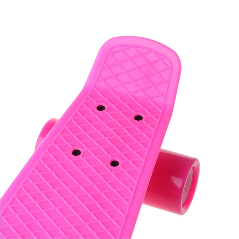 22 inch Four-wheel Skateboard Single-Warp Kick Skate Board Aluminum Bracket for Beginners Boys Girls