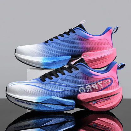 Carbon Plate Air Cushion Men Sports Marathon Running Shoes Breathable Lightweight Women Comfortable Athletic Nonskid Sneakers - Roller