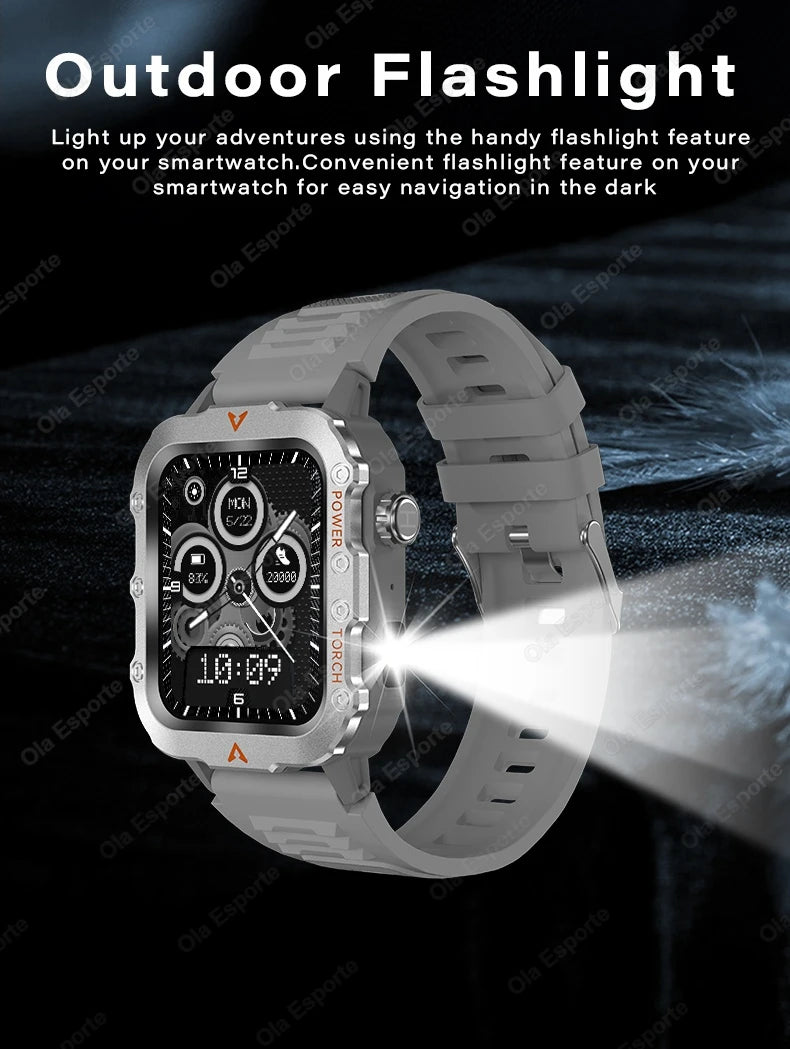 Outdoor Sport Smart Watch with Led Lighting