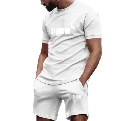 Summer Men's Sets Fashion Tracksuit Men Short Sleeve T Shirts+Sport Shorts Suit Men Casual Men Clothing Mens Joggers Sets S-4XL - Roller