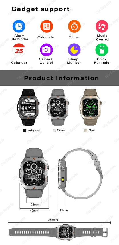 Outdoor Sport Smart Watch with Led Lighting