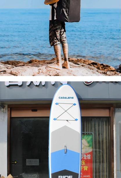 SUP Surfboard Standing Inflatable Paddle Board Adult Brushed Mesh Material Pulp Board Water Surfboard - Roller