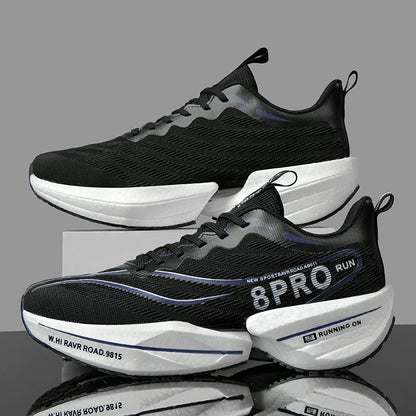 Carbon Plate Air Cushion Men Sports Marathon Running Shoes Breathable Lightweight Women Comfortable Athletic Nonskid Sneakers - Roller