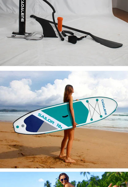 SUP Surfboard Standing Inflatable Paddle Board Adult Brushed Mesh Material Pulp Board Water Surfboard - Roller