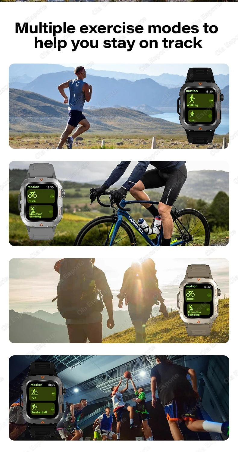 Outdoor Sport Smart Watch with Led Lighting