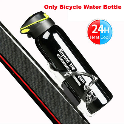 Bicycle Water Bottle Vacuum Stainless Steel Cycling Water Bottle Modern Double Walled Simple Thermo Mug Insulated Water Bottle - Roller