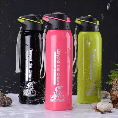 Bicycle Water Bottle Vacuum Stainless Steel Cycling Water Bottle Modern Double Walled Simple Thermo Mug Insulated Water Bottle - Roller