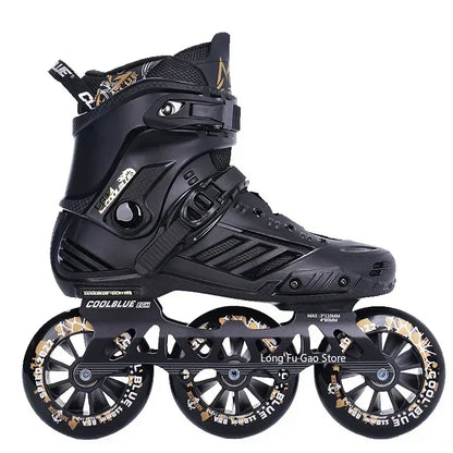 Big three wheel speed skates adult professional racing roller skates adult roller skating children skates for men and women - Roller
