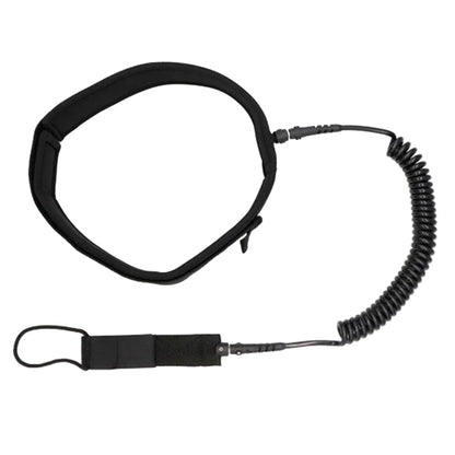 Coiled Leash Maximum Tensile Length Up To 10 Feet Surfboard Waist Rope Adjustable Coiled Surfing Leash for Stand Paddle Boards - Roller