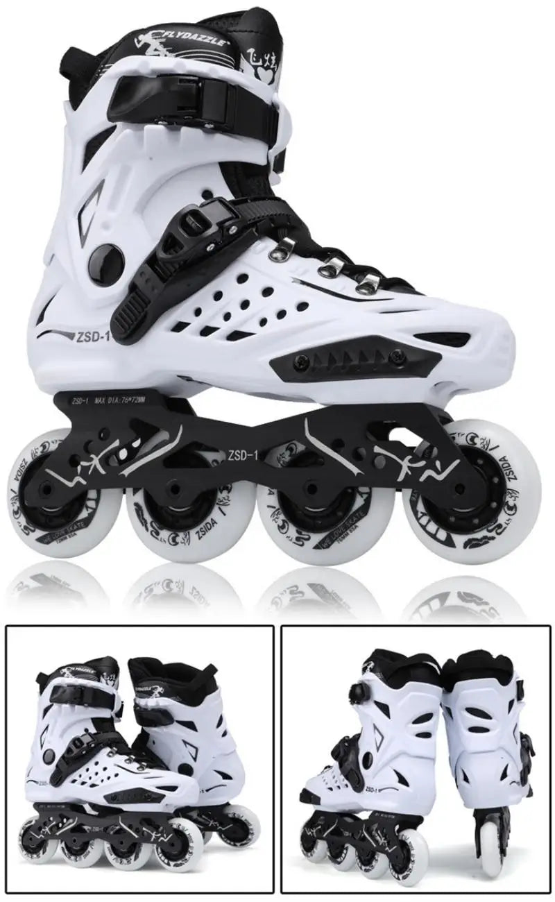 Inline Skates Professional Roller Skate Shoes Slalom Adult Roller Skating Shoes Sliding Free Skate Sneakers Patins 35-46 - Roller